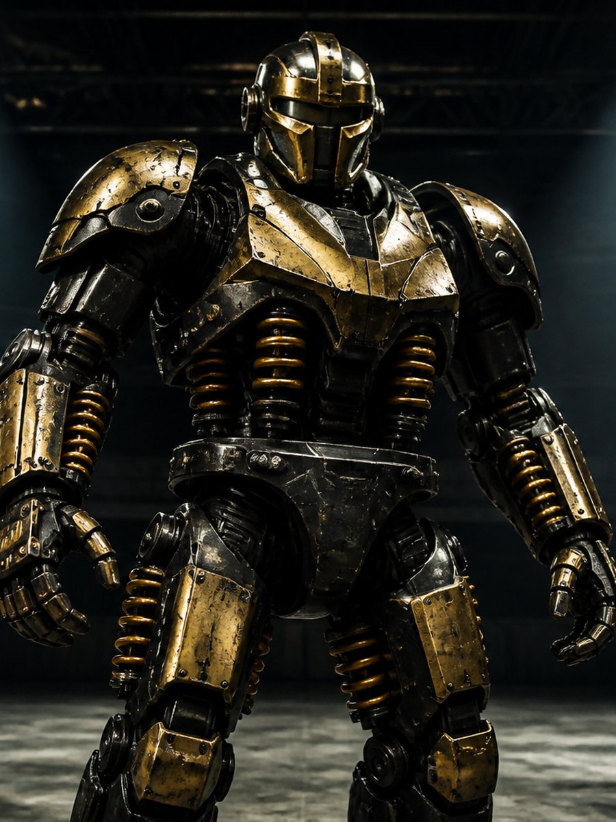 JigglyK, a gold-black spring machine